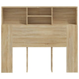 vidaXL Headboard Cabinet Sonoma Oak 120x19x103.5 cm