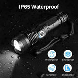 High Power 12000000 Lumen Ultra Bright Torch On - Aluminum Flashlight LED Rechargeable UK