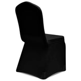 vidaXL Stretch Chair Cover 4 pcs Black