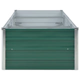 vidaXL Garden Raised Bed Galvanised Steel 240x80x45 cm Green