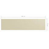 vidaXL Tela de varanda 75x300 cm tecido Oxford creme