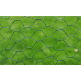 vidaXL Chicken Wire Fence with PVC Coating 25x0.5 m Green