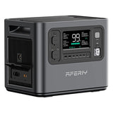 Aferiy P210 2400W 2048Wh LiFePO4 Battery Portable Power Station UPS Pure Sine Wave, UK Plug, 13 Output Ports,1.5 Hours Fast Charging, Solar Generator for Outdoor Camping RV Home Emergency Backup Power