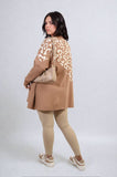 Leopard Print Knitted Long Sleeve Jumper