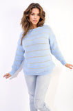 Striped Knitted Long Sleeve Jumper