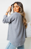 Chunky Cable Knitted Oversized Longline Hooded Cardigan