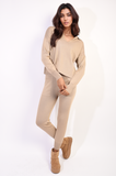 Long Sleeve Top and Drawstring Pocket Leggings Co-ord Set