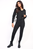 Long Sleeve Top and Drawstring Pocket Leggings Co-ord Set