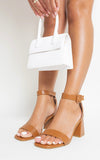 Chunky Heeled Ankle Strap Sandals