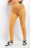 High Waisted Button Front Leggings