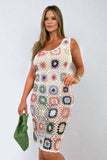 Boho Summer Knit Crochet Beach Dress