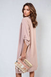 Open Front Knitted Long Cardigan