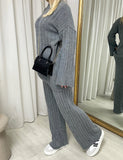 Knitted Long Sleeve Top and Trouser Co-ord Set