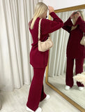 Knitted Long Sleeve Top and Trouser Co-ord Set