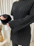Knitted Long Sleeve Top and Trouser Co-ord Set
