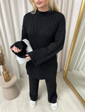Knitted Long Sleeve Top and Trouser Co-ord Set
