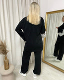 Knitted Long Sleeve Top and Trouser Co-ord Set