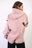 Blanket Stich Knitted Hoodie