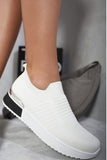 Slip On Sock Wedge Trainers