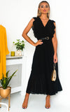 Pleated Maxi Dress