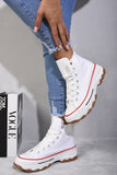 High Top Platform Lace Up Trainers