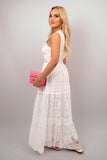 Lace Sleeveless Summer Maxi Dress
