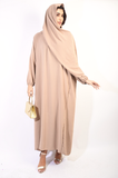 Long Sleeve Closed Abaya Maxi Dress