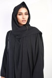 Long Sleeve Closed Abaya Maxi Dress