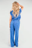 Textured Frill Sleeve Top & Wide Leg Trouser Co-ord Set