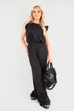 Textured Frill Sleeve Top & Wide Leg Trouser Co-ord Set