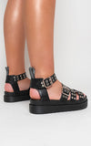 Chunky Platform Eyelet Sandals