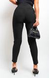 High Waisted Button Front Leggings