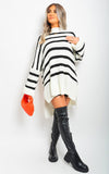 Oversized Striped Knitted Jumper