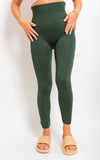 High Waist Tummy Compression Slimming Leggings - Big Size