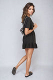 Belted Wrap-Over Frill Playsuit