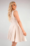 Button Front Detail Mini Dress