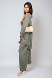 Oversized Collared Button Down Long Sleeve Top and Trouser Co-ord Set