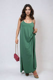 Spaghetti Strap Side Slit Maxi Dress