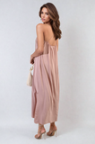 Spaghetti Strap Side Slit Maxi Dress