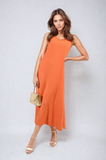 Spaghetti Strap Side Slit Maxi Dress