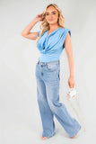 Twist Front Elegant Bodysuit
