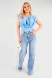 Twist Front Elegant Bodysuit