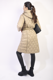 Quilted Winter Jacket with Belt