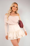 High Waist Tiered Mini Skirt