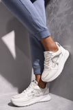 Low-Top Lace-Up Trainers