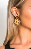 Leopard Print Fuzzy Earrings