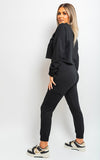 Cropped Long Sleeve Top and Cargo Joggers Co-ordinates