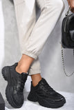 Wedge Lace-Up Chunky Trainers