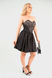 Strapless Heart-Shaped Lace Mini Dress