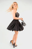 Strapless Heart-Shaped Lace Mini Dress